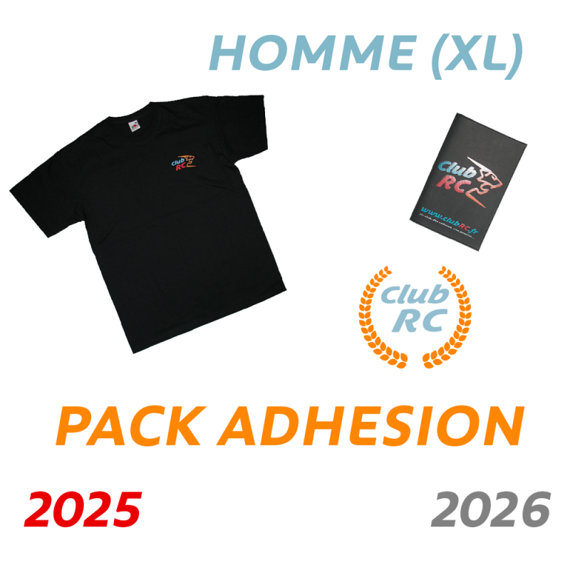 Adhésion Homme : T-shirt taille XL