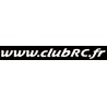 Le sticker adresse Club RC monocolore