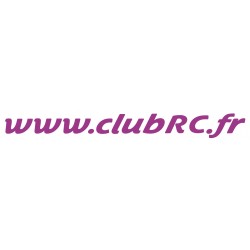 Le sticker adresse Club RC monocolore
